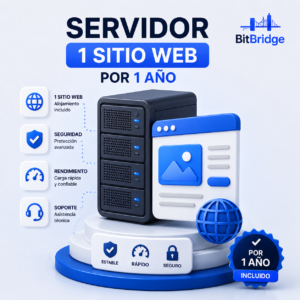 Servidor Hosting 1 Sitio Web por 1 Año