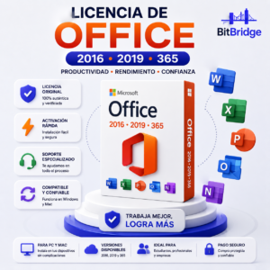 Activación Office 2016, 2019 y 365